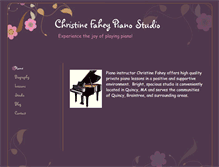 Tablet Screenshot of christinefaheypianostudio.com